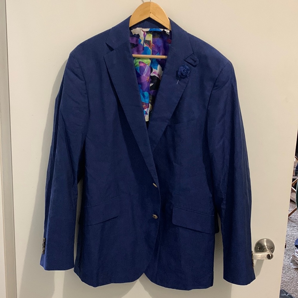 Robert Graham Navy Blue Suit Jacket/Blazer
